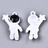 Spray Painted Alloy Pendants X-ENAM-S127-029-RS-2