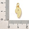 Rack Plating Brass Micro Pave Cubic Zirconia Pendants KK-I720-71G-03B-3