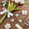 8Pcs 1-Hole Alloy Rhinestone Shank Buttons BUTT-NB0001-96S-4