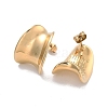 Ion Plating(IP) 304 Stainless Steel Stud Earrings EJEW-K281-08G-2