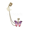 Butterfly 304 Stainless Steel Cuff Earring Chains EJEW-JE05609-4