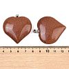 Synthetic Goldstone Pendants GG-K002-04F-3