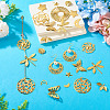 38Pcs 19 Styles Iron Pendants IFIN-TA00001-78-8