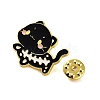 Halloween Theme Golden Alloy Brooches JEWB-U002-06H-3