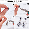 30Pcs Heart Alloy Stud Earring Findings FIND-SP0005-60A-01-6