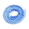 Gradient Color Baking Painted Glass Bead Strands X-DGLA-A039-T2mm-A020-2