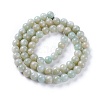 Natural Yellow Jade Beads Strands G-L508-20-6mm-3