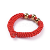 Nylon Cord Braided Rings RJEW-JR00257-02-2