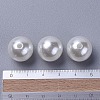 ABS Plastic Imitation Pearl Ball Beads MACR-A004-8mm-01-4