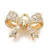 Brass Micro Pave Cubic Zirconia Pendants KK-Q001-11G-1