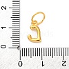 925 Sterling Silver Letter Charms with Jump Rings STER-R008-01G-L-3