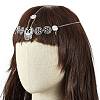 Bohemian Women Tassel Head Chain OHAR-WH0005-05AS-4