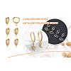 Eco-Friendly Brass Earring Hoops Findings KK-TA0007-40-15