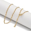 304 Stainless Steel Dapped Chain Necklaces NJEW-H043-02P-1