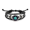 Imitation Leather Triple Layer Multi-strand Bracelets FS-WGC42D3-08-1