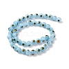 Handmade Evil Eye Lampwork Round Bead Strands LAMP-L055-8mm-22-2