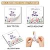 10 Sheets Paper Lip Balm Adhesive Label Stickers STIC-WH0026-010-3