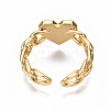 Brass Enamel Cuff Rings RJEW-N035-003-NF-4