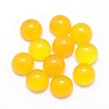 Natural Yellow Agate Cabochons X-G-P393-R17-6mm-1