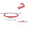 Two Tone Waxed Polyester Braided String Bracelet BJEW-SW00026-7