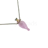 Lampwork Teardrop Perfume Bottle Necklaces PW-WG87909-01-1