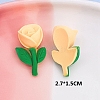 Opaque Resin Cabochons OHAR-PW0001-492C-1