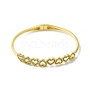 Rack Plating Brass Micro Pave Clear Cubic Zirconia Hollow Multi Heart Hinged Bangles BJEW-H616-03G-2