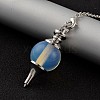 Opalite Sphere Dowsing Pendulums X-BJEW-E292-A11-2