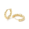 Brass Twisted Rope Chunky Hinged Huggie Hoop Earrings for Women X-EJEW-P196-25G-2