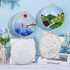 Mountain Scenery Hanging Painting Needle Felting Kit for Beginners DIY-WH0568-20-9