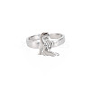 Non-Tarnish 304 Stainless Steel 12 Constellations/Zodiac Signs Open Cuff Ring for Women RJEW-S405-156P-H-1