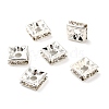 Brass Rhinestone Spacer Beads KK-I362-01C-01S-2