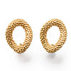 Brass Stud Earrings Findings X-KK-R116-012-NF-1