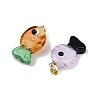 Handmade Lampwork Pendants X1-LAMP-A007-01G-03-2