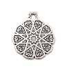 Tibetan Style Alloy Pendants PALLOY-B008-09AS-2