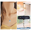 16Pcs 8 Colors Handmade Lampwork Pendants LAMP-TA0001-78-8
