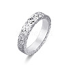 Brass Crushed Ice Pattern Finger Rings FS-WG1F485-07-1