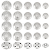 Olycraft 50Pcs 5 Styles 4-Hole Brass Buttons BUTT-OC0001-48P-1