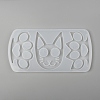 Cat & Paw Shape Self Defense Keychain Silicone Molds DIY-P006-30-2