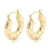 Brass Hoop Earrings EJEW-H301-01G-01-1