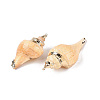 Natural Conch Shell Big Pendants SSHEL-N038-24A-2