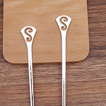 Alloy Hair Sticks OHAR-PW0006-22B