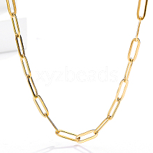 Stainless Steel Paperclip Chain Necklaces for Women KC1989