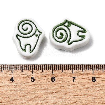Handmade Porcelain Beads PORC-Z004-01B-1