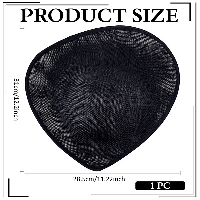 Cloth Round Fascinator Hat Base for Millinery Magic AJEW-WH0270-738B-1