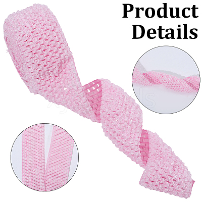 5M Elastic Polyester Ribbon Baby Headbands OHAR-GF0001-53A-01-1