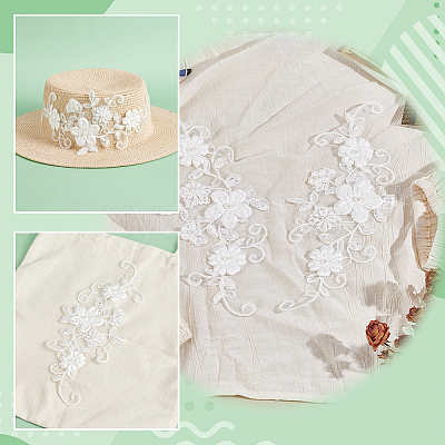 Polyester Ornament Accessories PATC-WH0008-103-1