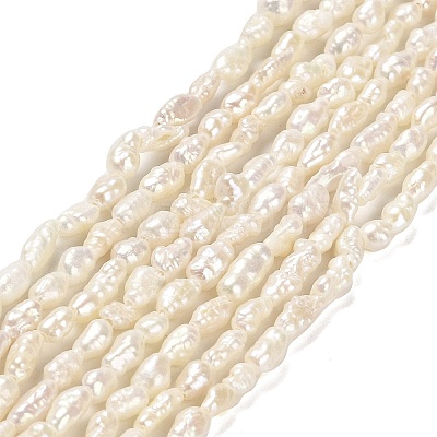 Natural Baroque Pearl Keshi Pearl Beads Strands PEAR-E016-142-1