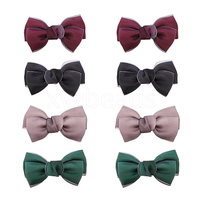 8Pcs 4 Colors Handmade Organza Bowknot DIY-FG0004-32-1
