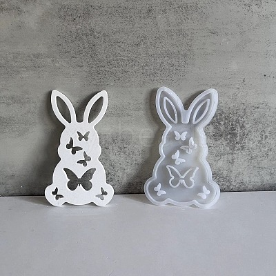 Easter Theme Rabbit with Butterfly Pattern DIY Silicone Table Lamp Molds SIMO-G008-02A-1